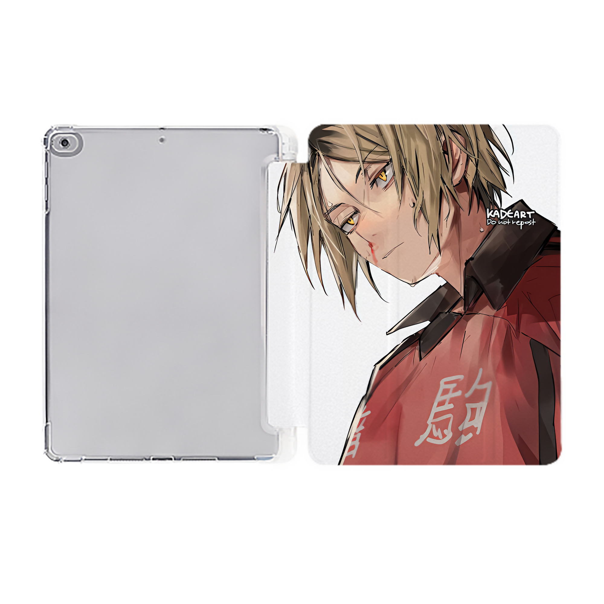 （画像用） ハイキュー!! Haikyu!! IPad ケース ペン収納付き 三つ折りスタンド PUレザー×シリコン 対応機種9.5/10.5/10.9インチ
